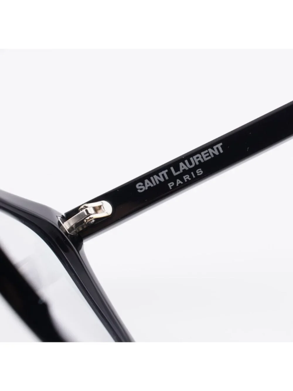Saint Laurent SL455 005 Sunglasses Black Square Frame, Grey Photochromic Lenses